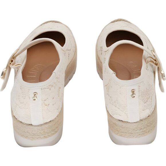 Sam & Libby Isla Lace Platform Espadrille Mary Jane Cream US 6.5M - Picture 3 of 6